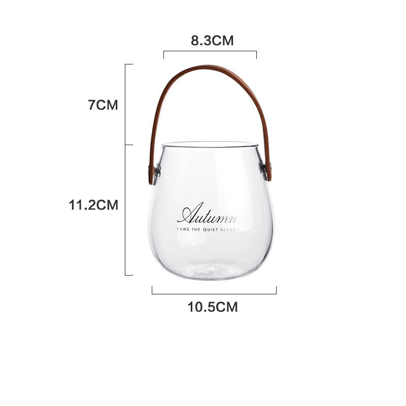 Decorative ornaments for dried flowers in portable vases