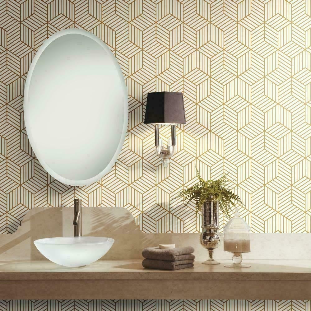 Hexagon Contact Paper Removable Peel and Stick Wallpaper Self Adhesive