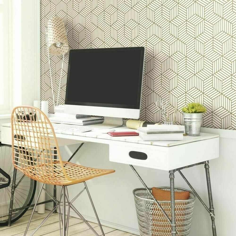 Hexagon Contact Paper Removable Peel and Stick Wallpaper Self Adhesive