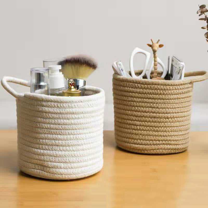 Hanging Cotton Woven Storage Basket