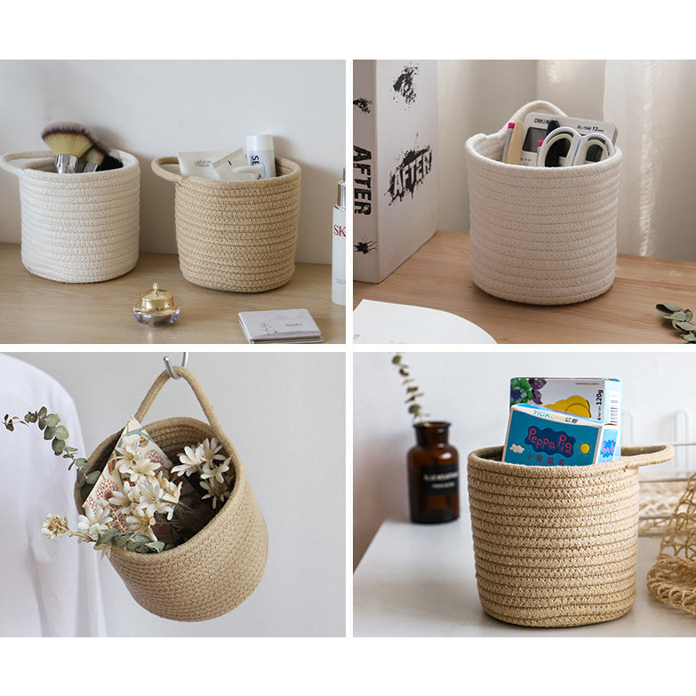 Hanging Cotton Woven Storage Basket