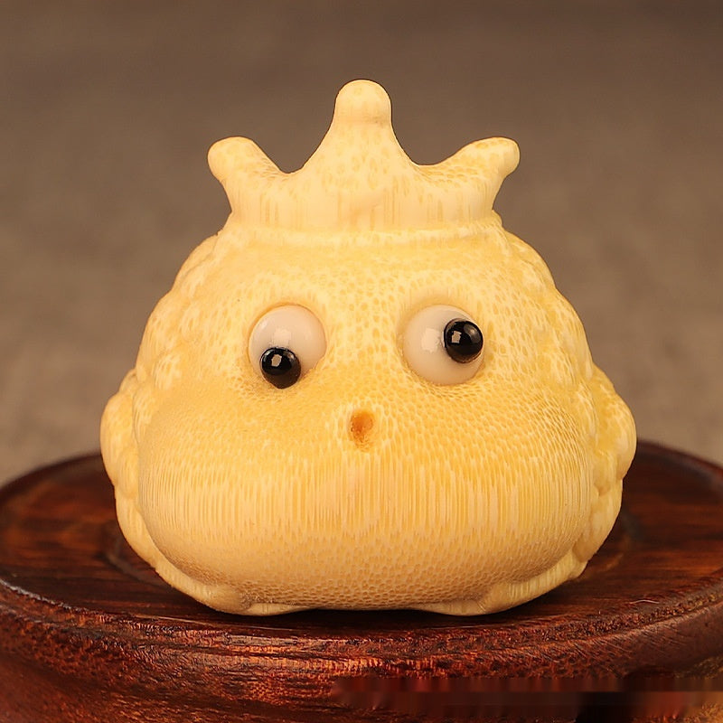 Solid Bamboo Bamboo Carving Crown Princess Toad Hand Pieces