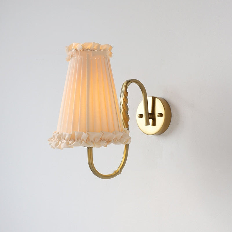 Wheat Wall Lamp Bedroom Bedside Retro Lamps